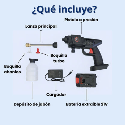 Hidrolavadora JetClean inalámbrica
